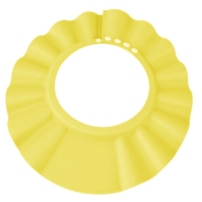 KOMIDK Soft Adjustable Baby Shower Cap - Head Visor for Washing Hair, Bathing Protection - Toddler, Kids, Children Bath Cap (Yellow) - Image 2